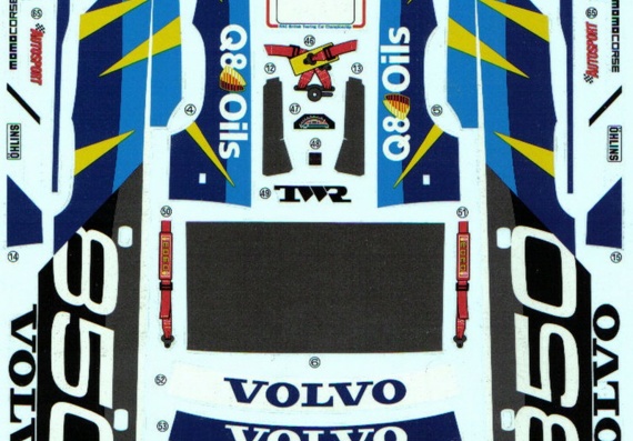 Volvo 850 BTCC (Volvo 850 BTC) - drawings (figures) of the car